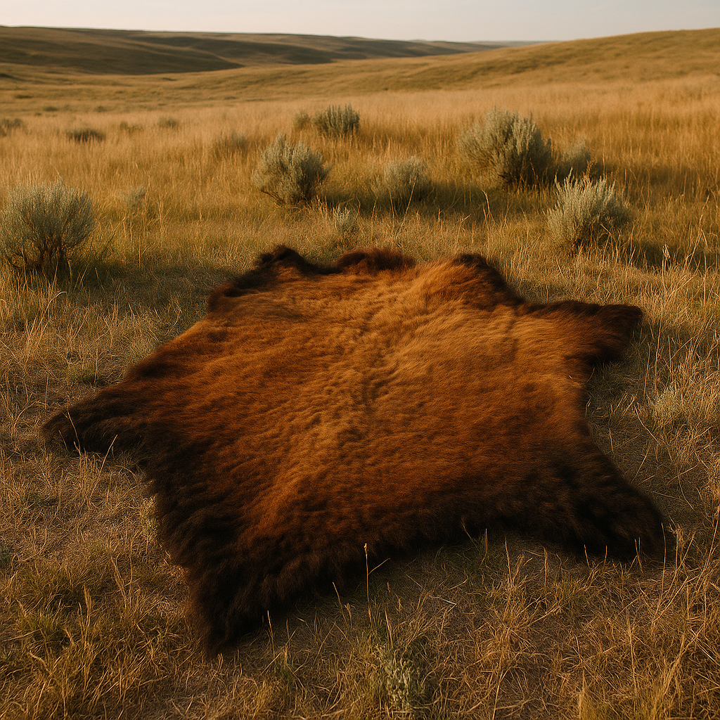 Locally Tanned Bison Hides