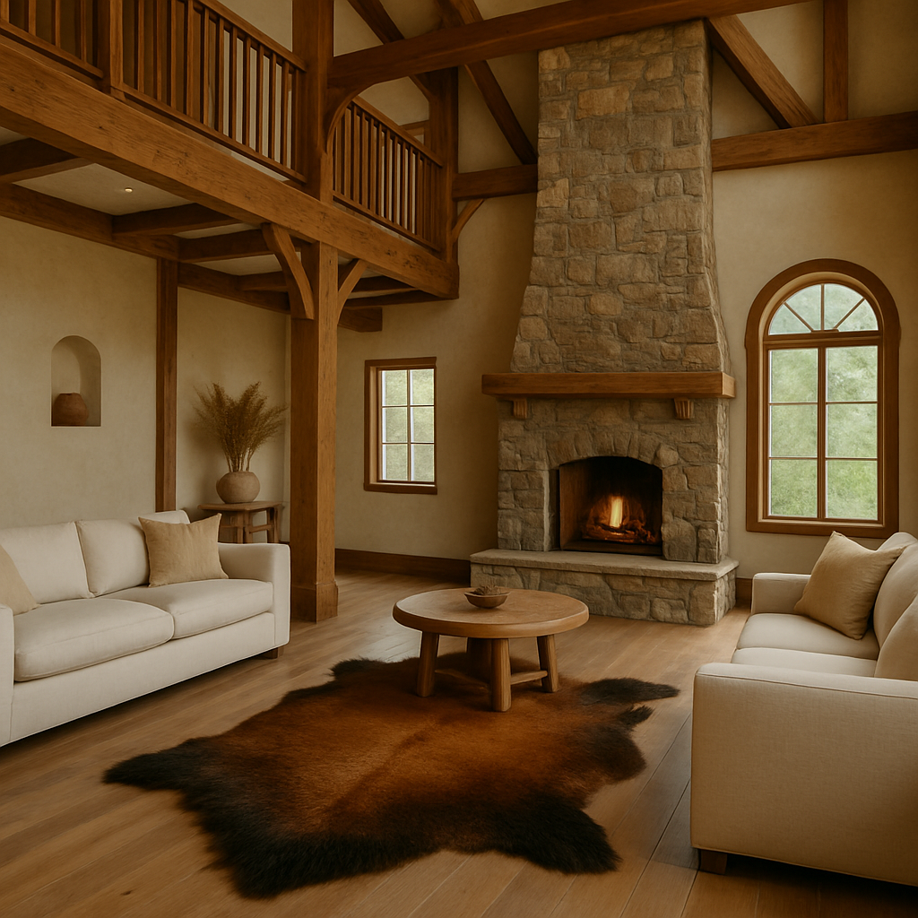 Locally Tanned Bison Hides