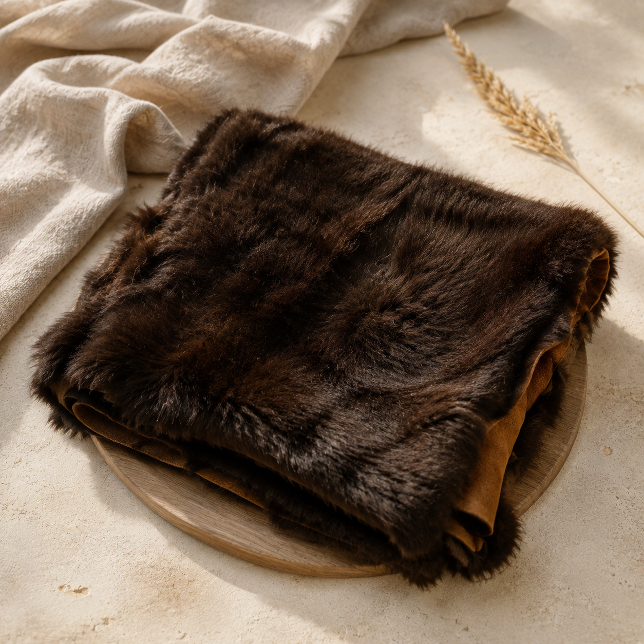 Locally Tanned Bison Hides